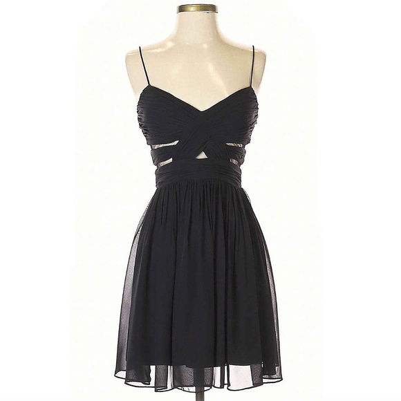 Hailey Logan by Adrianna Papell Pleated Mesh Sweetheart Mini Dress NWOT - Picture 3 of 9